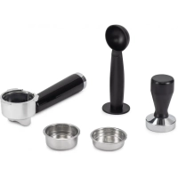 Кофеварка рожковая HEM-9990 серебристый