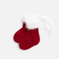 Подвеска на елку &laquo;Вьюшка&raquo;, носочки, красная