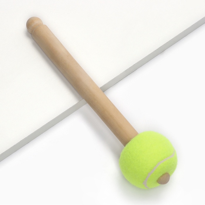Молоток-колотушка для барабана Music Life, 28 х 6,5 см, тенисный мяч Молоток-колотушка для барабана Music Life, 28 х 6,5 см, тенисный мяч