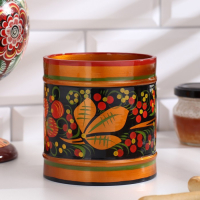 Кадочка &laquo;Земляничка&raquo;, средняя, 8,5&times;15 см, хохлома