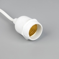 Гирлянда &laquo;Ретро белт-лайт&raquo; со свесами 10 и 20 см, 10 м, IP54, УМС, 2W, белая нить, шаг 50 см, Е27 (без ламп), 220 В