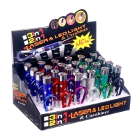 Лазер на карабине &laquo;Камушки № 1&raquo;, с фонариком, цвета МИКС