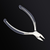 Кусачки педикюрные &laquo;Premium&raquo;, скрытая пружина, прорезиненные ручки, 12,3 см, длина лезвия - 13 мм, цвет серебристый/серый