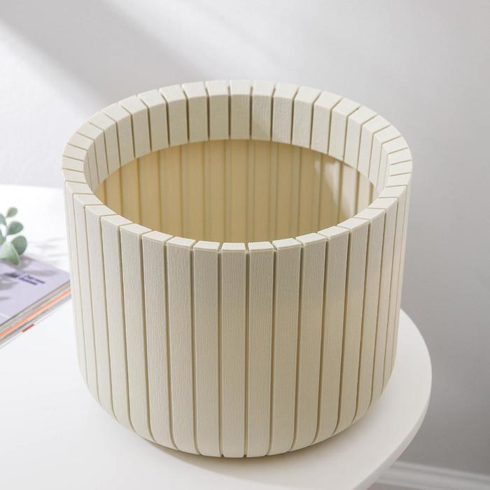 Кашпо &laquo;Шато&raquo;, 8 л, цвет белый ротанг