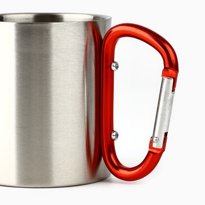 Кружка туристическая с карабином &laquo;Счастье в горах&raquo;, 180 мл