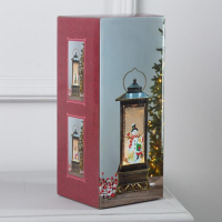 Светодиодная фигура &laquo;Девочка и снеговик&raquo; 10.5 &times; 27 &times; 10.5 см, пластик, батарейки ААх3 (не в комплекте), USB, свечение тёплое белое