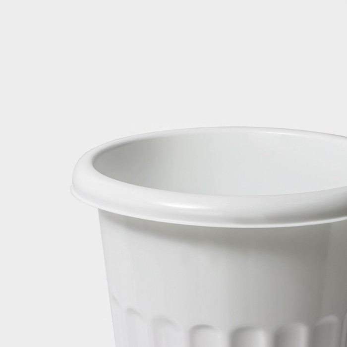 Ваза для цветов под срезку, 5 л, пластиковая, цвет белый