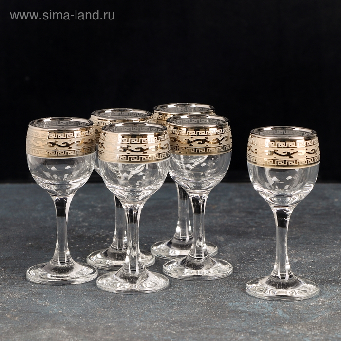 Набор рюмок &laquo;Версаче&raquo;, 60 мл, 6 шт