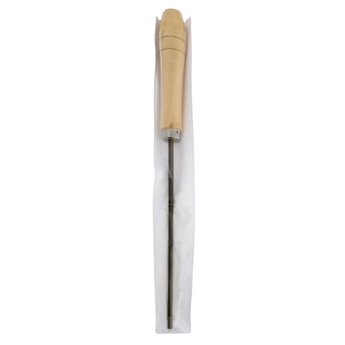 Напильник ТУНДРА, для цепей шаг 0.325", круглый, ШХ15, дерев. рукоятка, d=4.8 мм, №3, 200 мм