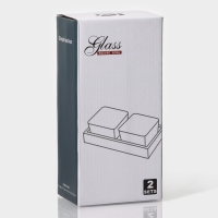 Менажница стеклянная Magistro &laquo;Званый прием&raquo;, 2 секции, 250 мл, 22,5&times;10,3&times;6 см