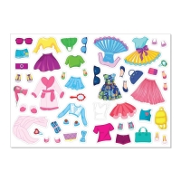 Наклейки &laquo;Наряди куколку. Стильные девчонки&raquo;, 12 стр.