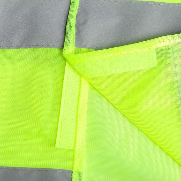 Жилет сигнальный, светоотражающий, салатовый, 3 класс, размер 68&times;55 см, 60г/м2