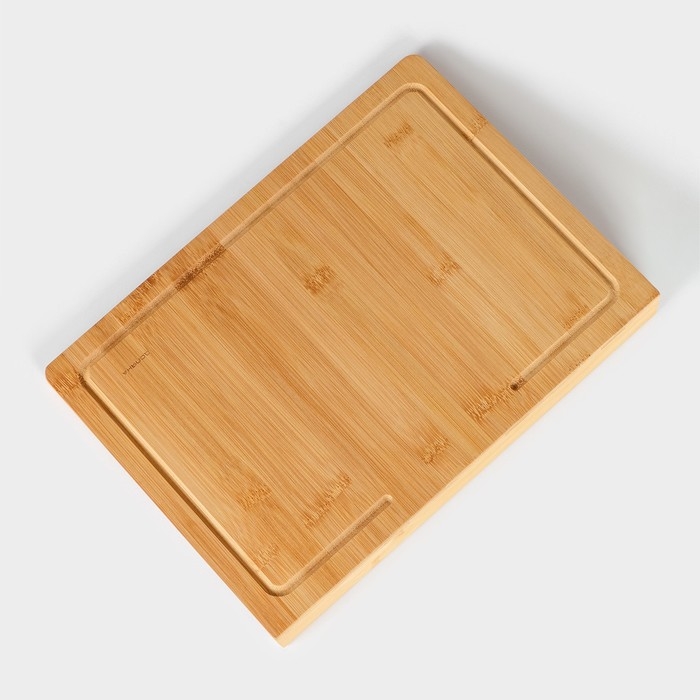 Доска разделочная Доляна &laquo;Идея&raquo;, 35&times;25 см, бамбук