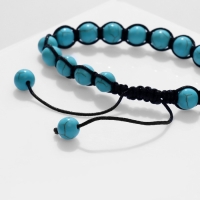 Браслет ассорти &laquo;Друиды&raquo; бирюза, цвет голубой, d=7