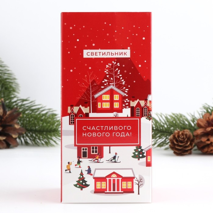 Светильник новогодний &laquo;Новый год: Снеговик&raquo;, черный, 12,5 х 5,7 см