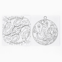 Раскраска антистресс на новый год. Альбом для вдохновения &laquo;Загадай желание&raquo;, 19 страниц, символ года 2025