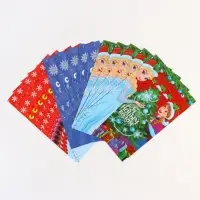 Подарочные пакеты, полиэтилен, набор 15 шт &laquo;Новый год&raquo;