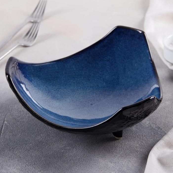 Блюдо керамическое сервировочное &laquo;Лунная тропа&raquo;, 20&times;20&times;8 см