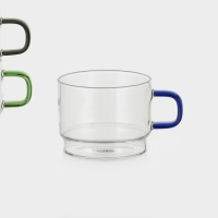 Набор стеклянных кружек на металлической подставке "Квартет", 4 шт, 250 мл