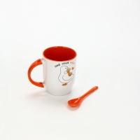 Кружка с ложкой "Самой лучшей мамуле", 350 мл