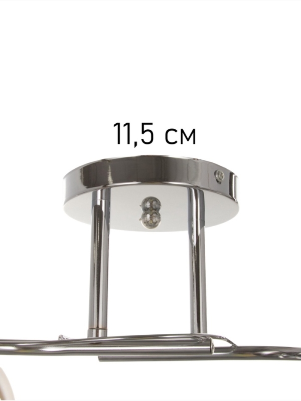 Люстра "Муза" 2х40Вт Е27 хром