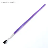 Набор кистей нейлон, 3 штуки, плоские, с пластиковыми, цветными ручками