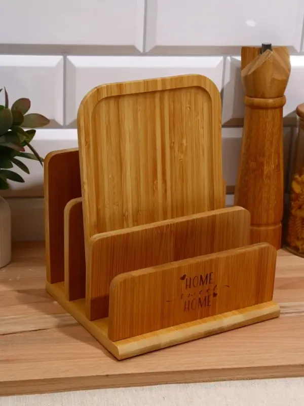 Подставка для разделочных досок "Home", 18&times;10 см, 3 отсека