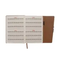 Ежедневник недатированный формат А5, с клапаном, 96л, линия, пвх, Серый