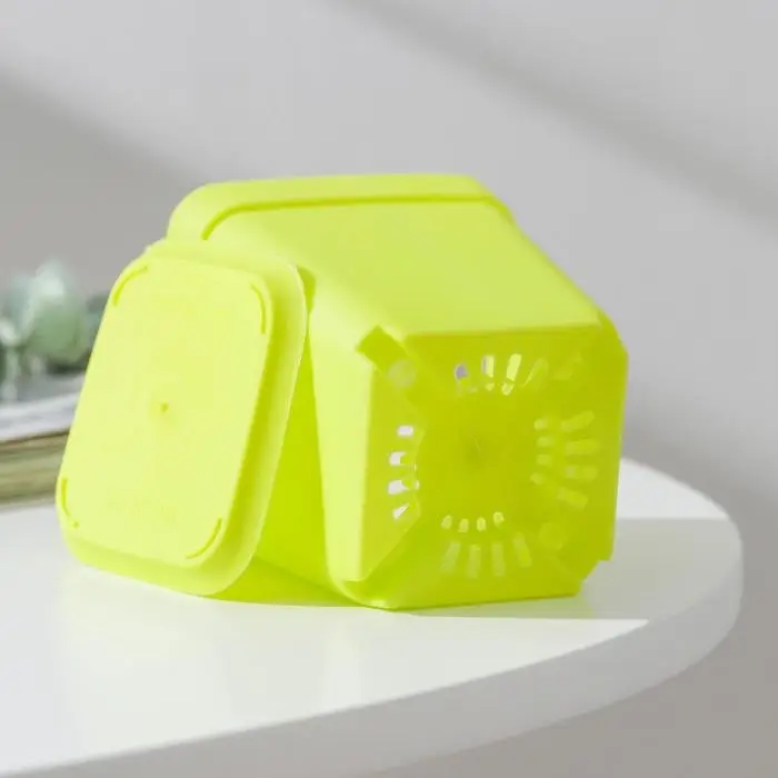 Горшок для цветов с поддоном, 7&times;7&times;7.5 см, 250 мл, пластиковый, МИКС