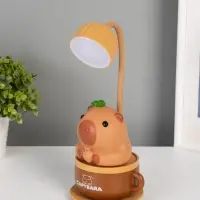 Ночник "Капибара в чашке" 8хLED 3Вт 5V USB АКБ 2 режима 9,5х9,5х28,5 см