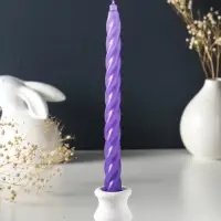 Свечи витые ароматизированные 1,9х24 см (набор 4 шт) 40 гр, 8 ч, эклипс