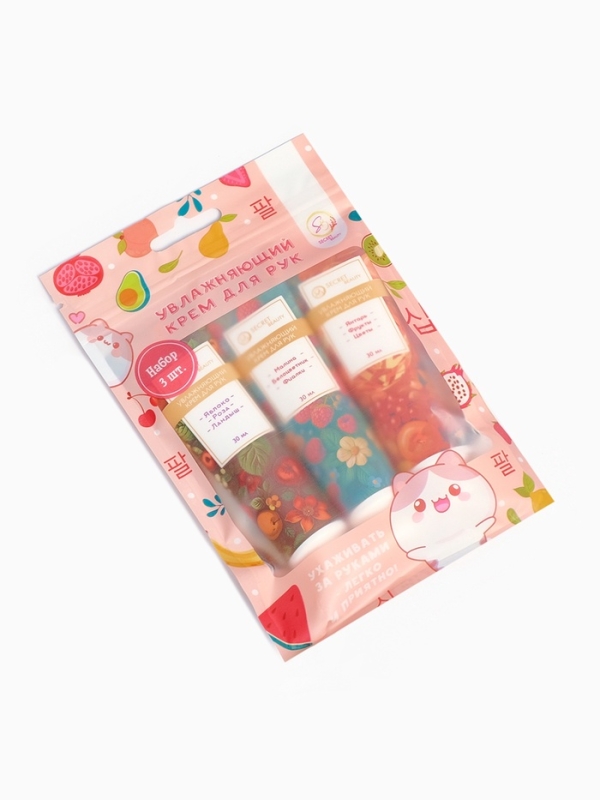 Крем для рук &laquo;Цветочные эмоции&raquo;, набор 3 шт