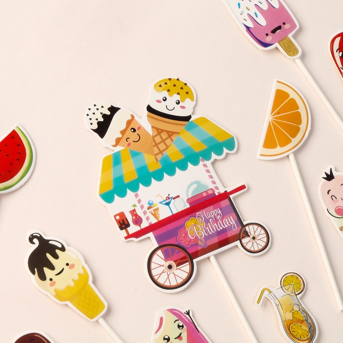 Набор топперов &laquo;Сладкая вечеринка&raquo;, набор 10 шт.