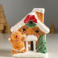 Сувенир керамика свет "Пряничка у домика" МИКС 8,5х6х11,5 см