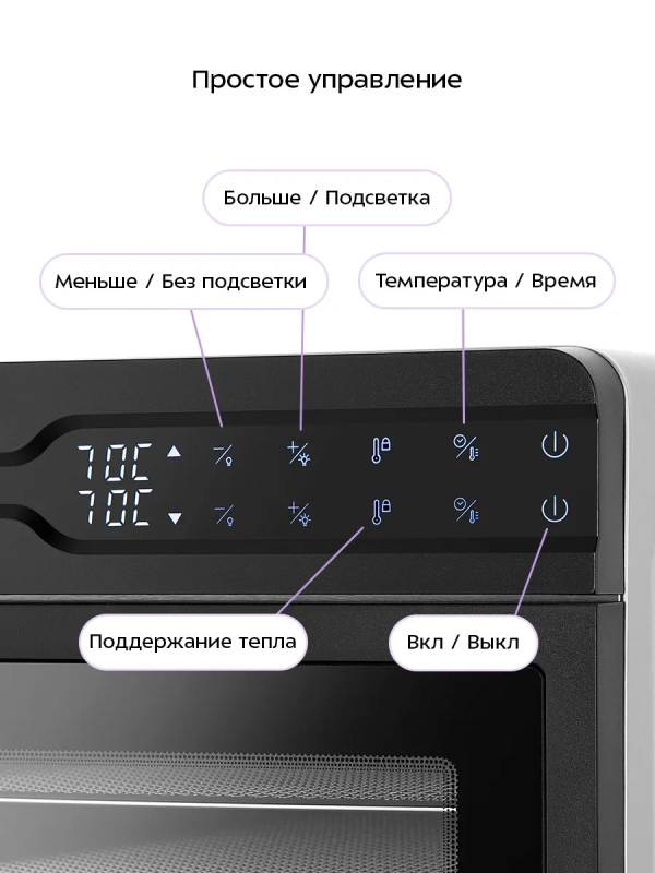 Сушилка для овощей и фруктов КТ-4975 - 600 Вт