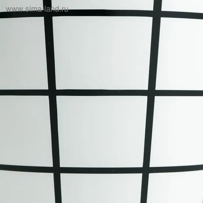 Кашпо для цветов &laquo;Черно-белая клетка&raquo;, 0,8 л, 11 х 12 см