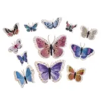 Набор магнитов на холодильник &laquo;Арт Узор. Газетные&raquo;, 12 шт., картон, двойные крылья, h=4-10 см