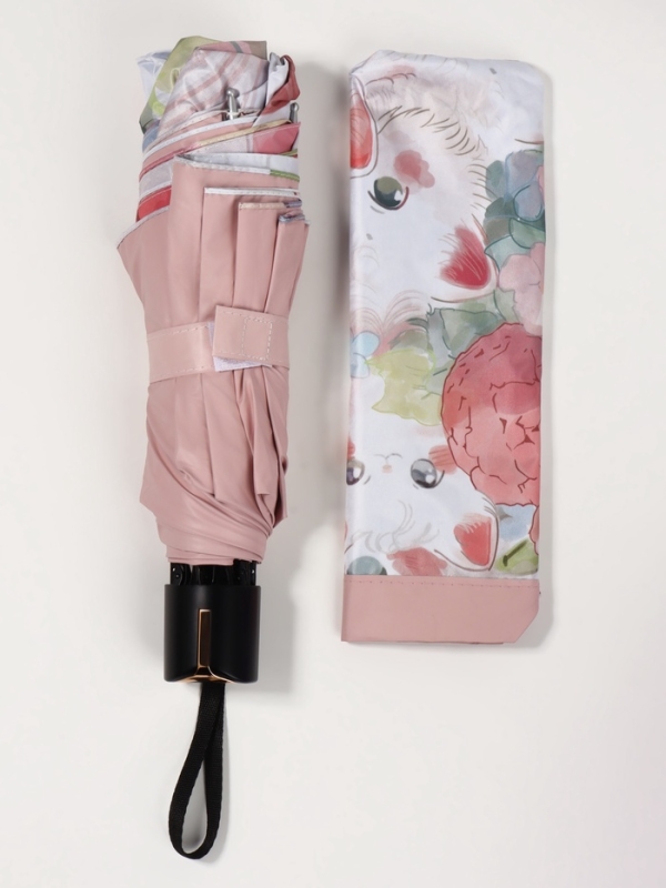 Зонт механический &laquo;Рисунки&raquo;, 4 сложения, 8 спиц, R=47/56 см, d=94 см, МИКС