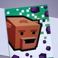 Тетрадь 48 листов в линейку Calligrata &laquo;Пиксели&raquo;, обложка мелованный картон, блок офсет, МИКС