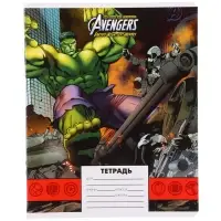 Тетрадь в клетку 24 листа, 5 видов МИКС, обложка мелованная бумага, &laquo;Человек-паук&raquo;