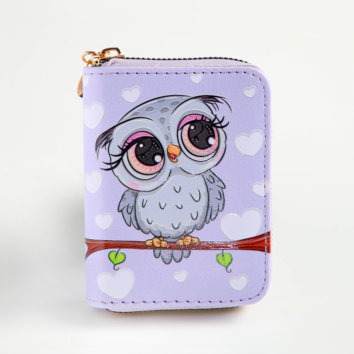 Кошелёк на молнии "Выбражулька", цвет фиолетовый