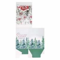 Новый год. Коробка подарочная новогодняя складная с 3D эффектом &laquo;Сказочных моментов&raquo;, 18 х 14 х 23 см, Новый год