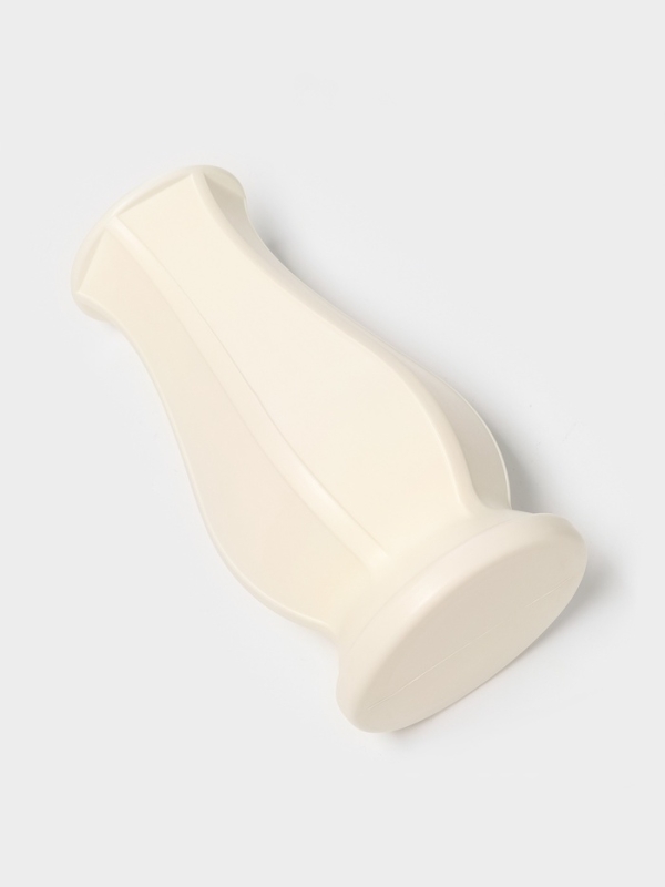 Ваза для цветов, пластик, 12&times;8.5&times;23.5 см, белый