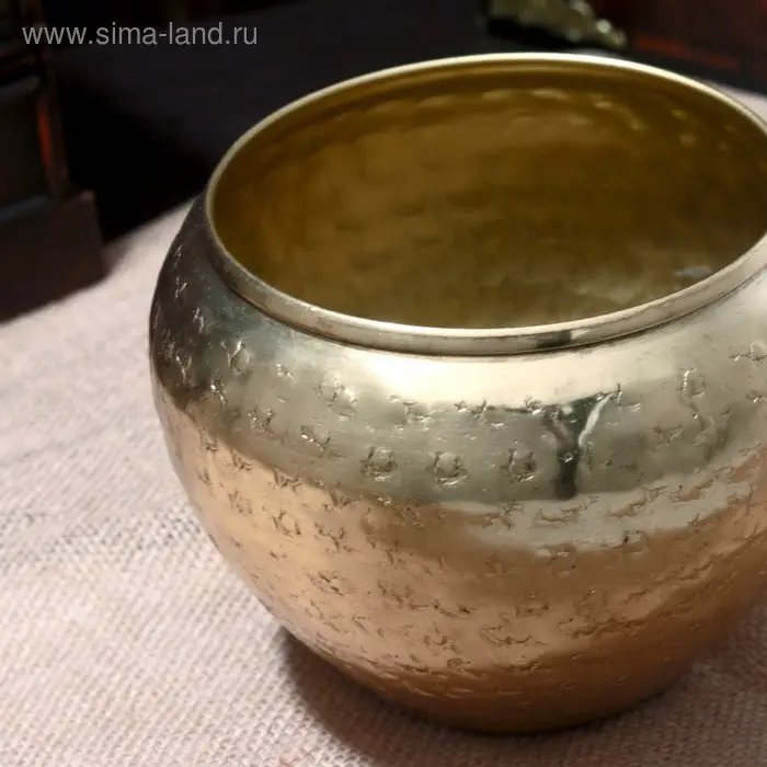 Ваза алюминий "Джулия" 17х17х13 см