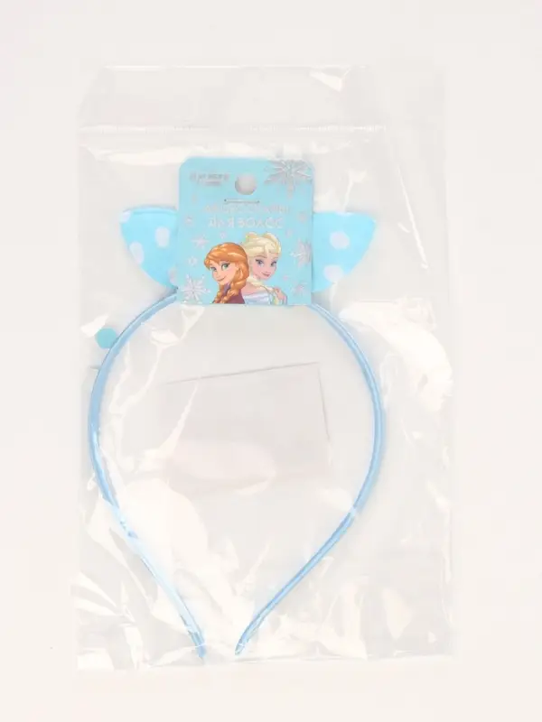 Ободок для волос &laquo;Бантик&raquo; голубой, Холодное сердце