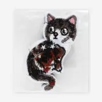 Термоаппликация &laquo;Кошка&raquo;, 9.7&times;4.5 см, серая