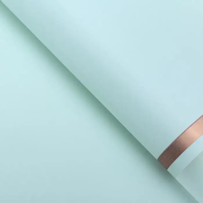 Плёнка для цветов, голубой, матовый, 57&times;57 см