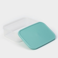 Контейнер пищевой Доляна, 1,2 л, цвет бирюзовый