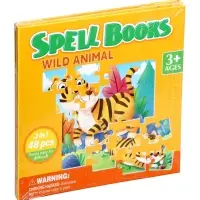 Книжка-деревяшка пазл "Животные"