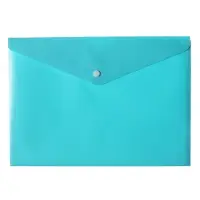 Папка-конверт на кнопке А4, 180 мкм, Calligrata Pastel, глянцевая, полупрозрачная, микс